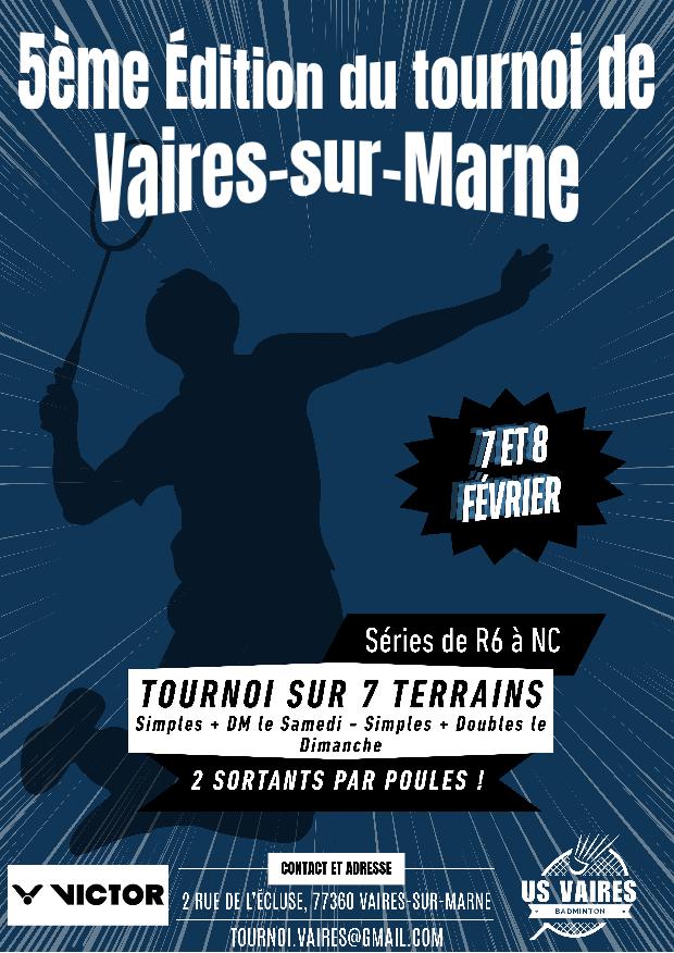 5ème Édition du tournoi de Vaires-Sur-Marne